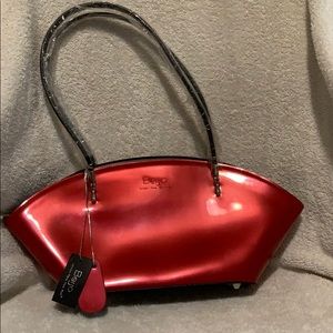 NWT Beijo Cherry Red Over the Moon Handbag